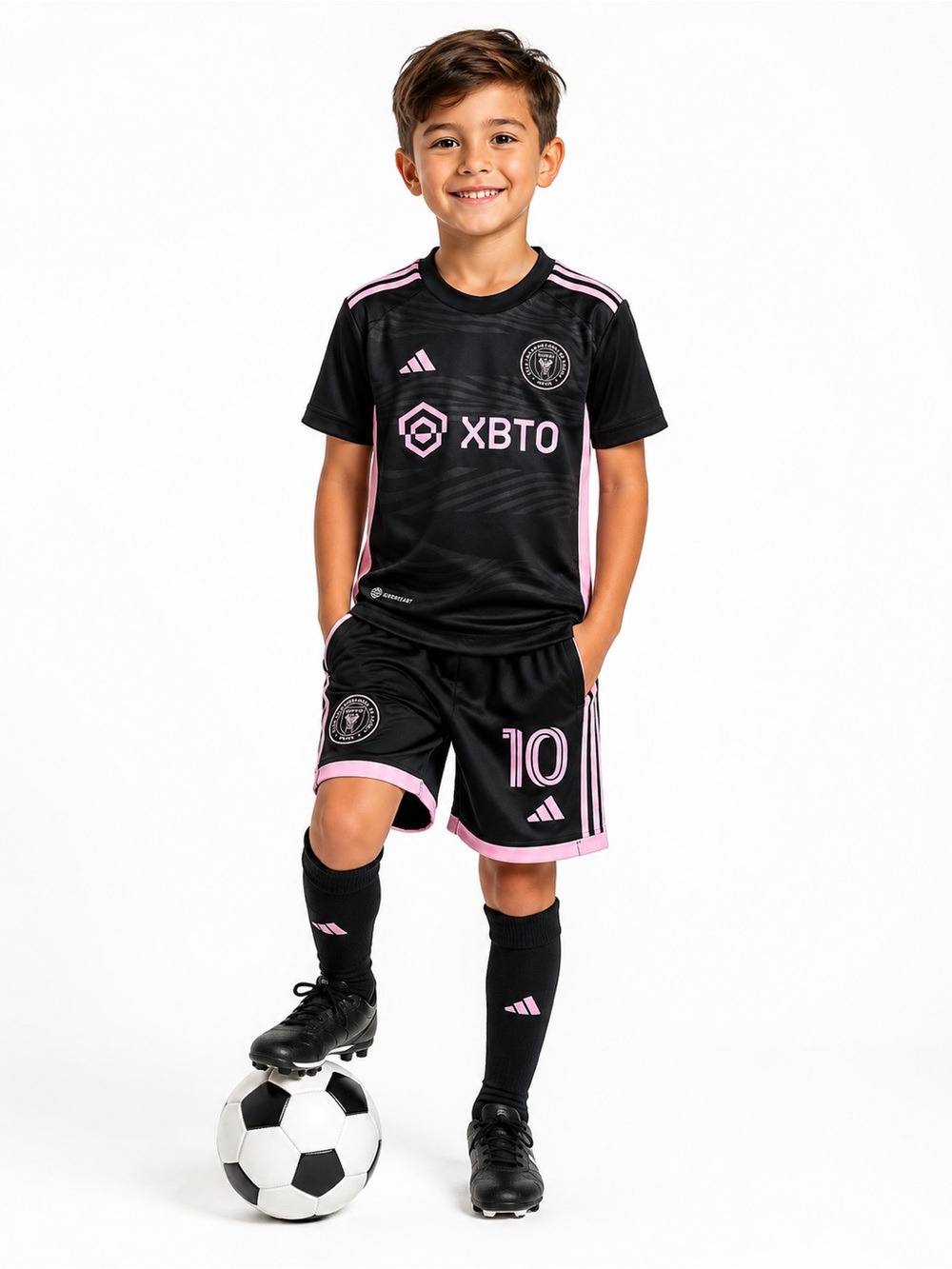 Adidas Inter Miami Messi 10 Soccer Jersey and Shorts S